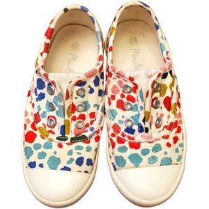 MINI BODEN Laceless Canvas Sneakers Slip On Colorful Animal Print EU 28 US 11